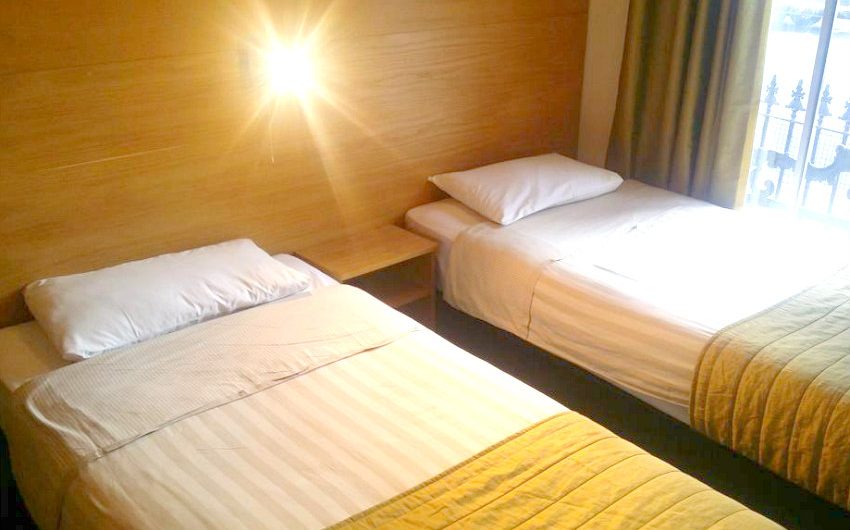Twin room at Arriva Hotel